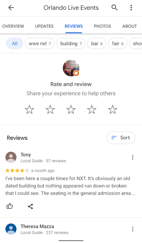 ask your happy and loyal customers to share their valuable experiences with your business and services/products that you offer. you see an example of a google review in the picture.