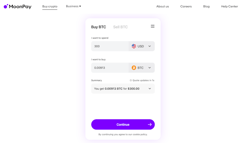 How to add funds using your VISA / MasterCard and pay by btc