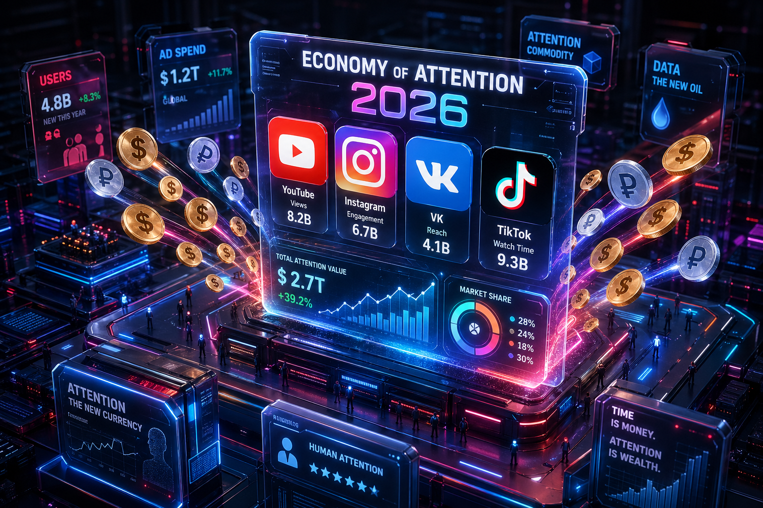 Монетизация социальных сетей.