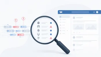 Анализ сетевых запросов VKontakte через цифровые отпечатки, поведенческие сигналы и антиспам-фильтры.