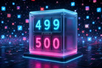 Счётчик лимита в 500 просмотров.